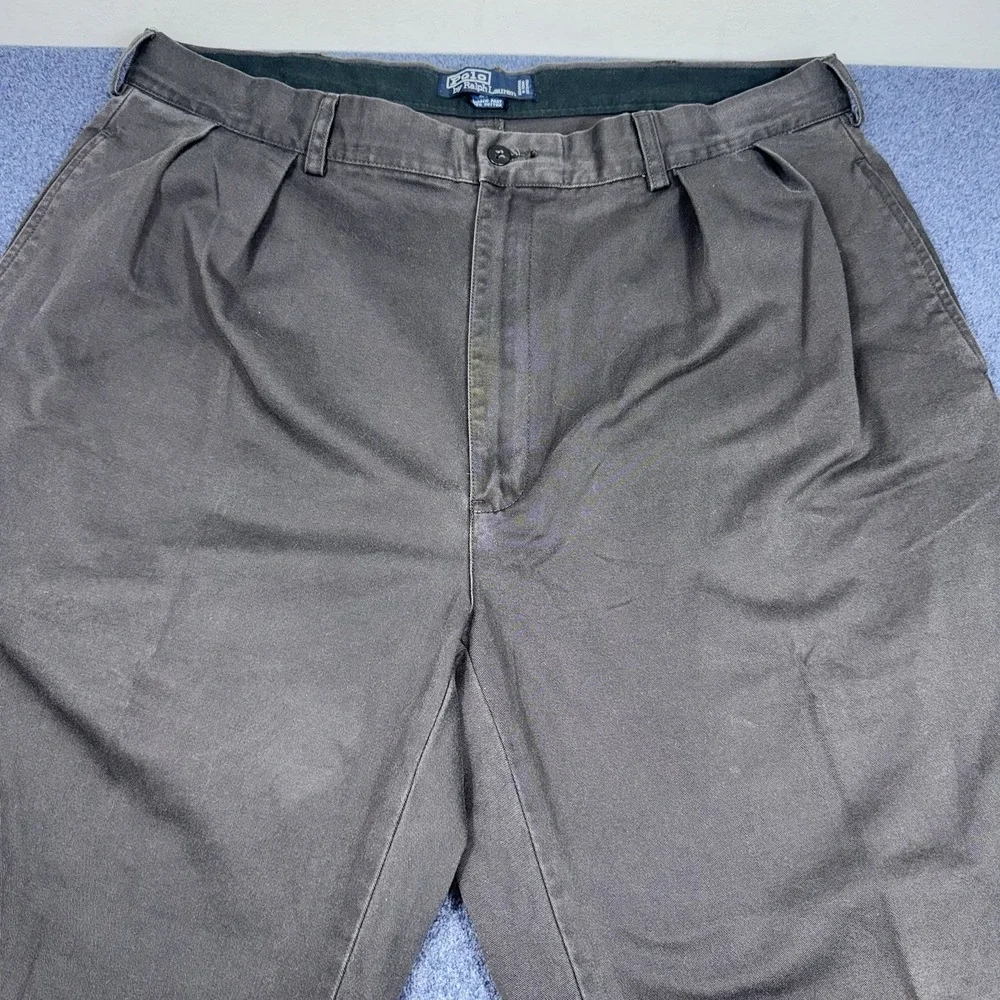 Vintage Polo Ralph Lauren Chino Andrew Pant Mens 40x24 Pleated 90s
